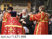 Патриаршее богослужение в Бутове, 1 мая 2010г. Редакционное фото, фотограф Дмитрий Неумоин / Фотобанк Лори