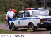 Патрульная машина ДПС (2010 год). Редакционное фото, фотограф Михаил Яковлев (ktynzq) / Фотобанк Лори