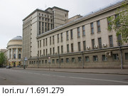Москва. Переулок Хользунова. Здание Государственных архивов РФ (2010 год). Стоковое фото, фотограф Илюхина Наталья / Фотобанк Лори
