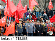Майский митинг КПРФ. Улан - Удэ. Бурятия. (2010 год). Редакционное фото, фотограф Александр Подшивалов / Фотобанк Лори