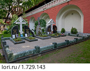 Могилы Денекиных, Каппеля и Ильиных (2010 год). Редакционное фото, фотограф Виктор Тараканов / Фотобанк Лори