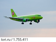 Пассажирский самолет Airbus A319 авиакомпании S7 (2010 год). Редакционное фото, фотограф Алексей Букреев / Фотобанк Лори