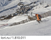 На склонах горнолыжного курорта Червинья, Италия (2010 год). Стоковое фото, фотограф Николай Коржов / Фотобанк Лори