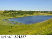 Вид  Городищенское озеро (2010 год). Редакционное фото, фотограф Виктор Карасев / Фотобанк Лори