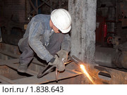 Газосварщик. Стоковое фото, фотограф Максим Попурий / Фотобанк Лори