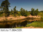 Река Оредеж. Обнажение девона. Стоковое фото, фотограф Александр Алексеев / Фотобанк Лори