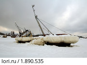 Зима на Белом море. Стоковое фото, фотограф Некрасов Андрей / Фотобанк Лори