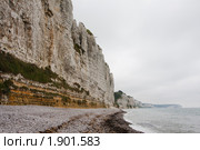 Северное побережье Франции в тумане (2010 год). Стоковое фото, фотограф Петр Кириллов / Фотобанк Лори