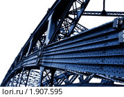 Часть металлического моста. Стоковое фото, фотограф Петр Малышев / Фотобанк Лори