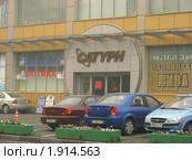 Магазин "Сатурн" на улице Авангардная. Москва. Смог (2010 год). Редакционное фото, фотограф lana1501 / Фотобанк Лори