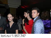 Лиза Арзамасова, Анастасия Сиваева и Филипп Бледный (2010 год). Редакционное фото, фотограф Архипова Екатерина / Фотобанк Лори