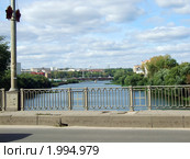 Орел. Вид на Оку с моста Дружбы. Стоковое фото, фотограф Юрий Жеребцов / Фотобанк Лори