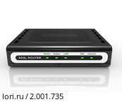 Черный маршрутизатор ADSL. Стоковая иллюстрация, иллюстратор Маринченко Александр / Фотобанк Лори