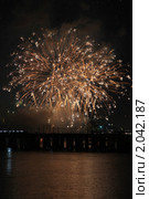 Фестиваль фейерверков 2010. Корея. Ночной Сеул. Стоковое фото, фотограф Ольга Липунова / Фотобанк Лори