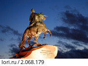Памятник Петру Великому - Медный всадник (Санкт-Петербург) (2010 год). Редакционное фото, фотограф Дмитрий Яковлев / Фотобанк Лори