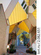 Кубические дома в Роттердаме (2009 год). Стоковое фото, фотограф Анастасия Золотницкая / Фотобанк Лори