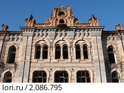 Минусинск. Дом купца Вильнера. Центральная часть здания (2010 год). Стоковое фото, фотограф Шичкина Антонина / Фотобанк Лори