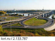 Кузнецкий мост через реку Томь, г.Кемерово. Стоковое фото, фотограф Татьяна Королева / Фотобанк Лори