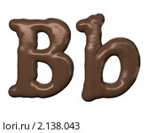 Шоколадные буквы. Стоковая иллюстрация, иллюстратор Сергей Куров / Фотобанк Лори