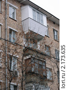 Московские балконы. Сущевская ул. (2010 год). Стоковое фото, фотограф Ярослав Каминский / Фотобанк Лори