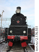 Паровоз Эр 766-11, 1949 года выпуска (2010 год). Редакционное фото, фотограф Алексей Семенушкин / Фотобанк Лори