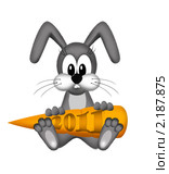 Иллюстрация. Заяц 2011. Стоковая иллюстрация, иллюстратор Александр Черезов / Фотобанк Лори