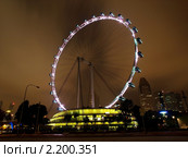 Колесо обозрения, Сингапур (2010 год). Редакционное фото, фотограф SevenOne / Фотобанк Лори