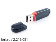 Usb флеш на белом фоне. Стоковое фото, фотограф Владимир Выдрин / Фотобанк Лори