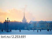 Здание Главного адмиралтейства в зимний день. Стоковое фото, фотограф Юлия Колтырина / Фотобанк Лори