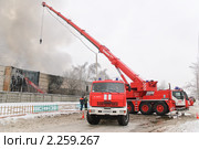 Автоцистерна пожарная "Камаз-43118" и пожарный автокран "Liebherr" (2010 год). Редакционное фото, фотограф Алёшина Оксана / Фотобанк Лори