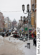 Улица Большая Покровская в Нижнем Новгороде (2010 год). Редакционное фото, фотограф Igor Lijashkov / Фотобанк Лори