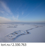Озеро Самотлор зимой. Стоковое фото, фотограф Владимир Мельников / Фотобанк Лори