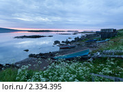 Белая ночь над заливом Белого моря. Стоковое фото, фотограф Михаил Иванов / Фотобанк Лори