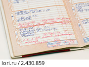 Замечания в дневнике школьника. Стоковое фото, фотограф Геннадий Соловьев / Фотобанк Лори