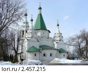 Храм Троицы Живоначальной в Троицком-Голенищеве. Москва (2011 год). Стоковое фото, фотограф lana1501 / Фотобанк Лори