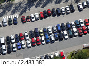 Парковка, вид сверху (2009 год). Стоковое фото, фотограф Андрей Ерофеев / Фотобанк Лори