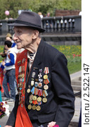 Ветеран Великой Отечественной войны. День Победы (2011 год). Редакционное фото, фотограф Илюхина Наталья / Фотобанк Лори