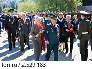 Сочинцы - ветераны Великой Отечественной войны. 9 мая 2011 года. Редакционное фото, фотограф Анна Мартынова / Фотобанк Лори