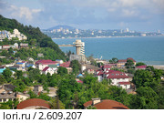 Летний пейзаж курортного поселка Дагомыс, Сочи (2011 год). Стоковое фото, фотограф Анна Мартынова / Фотобанк Лори