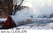 Авария теплосети. Стоковое видео, видеограф Гурьянов Андрей / Фотобанк Лори