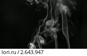 Белый дым на черном фоне. Стоковое видео, видеограф Алексас Кведорас / Фотобанк Лори