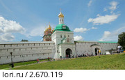 Купола Троице-Сергиевой Лавры в Сергиевом Посаде. Стоковое видео, видеограф Кирилл Трифонов / Фотобанк Лори