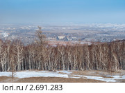 Осенние холмы в Красноярске. Стоковое фото, фотограф Sofia Trofimova / Фотобанк Лори