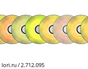 Векторные CD и DVD диски. Стоковая иллюстрация, иллюстратор Ольга Кузнецова / Фотобанк Лори