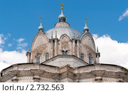 Церковь Троицы Живоначальной (XIX в.). Фрагмент. Гусь-Железный, Касимовский район, Рязанская область. Стоковое фото, фотограф Макарова Елена / Фотобанк Лори