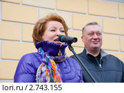Валентина Матвиенко и Вадим Тюльпанов. Выступление на митинге (2011 год). Редакционное фото, фотограф Александр Щепин / Фотобанк Лори