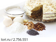 Домашний торт, продукты. Стоковое фото, фотограф Лилия / Фотобанк Лори