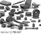 Детали автомобиля. Стоковая иллюстрация, иллюстратор WalDeMarus / Фотобанк Лори