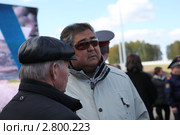 Аман Гумирович Тулеев на открытии автотрассы Кемерово - Шевели (2011 год). Редакционное фото, фотограф Константин Челомбитко / Фотобанк Лори
