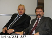 Ревенко Владимир и Чудин Леонид (город Москва), судьи по баскетболу РФБ (2010 год). Редакционное фото, фотограф Ульянов Александр Михайлович / Фотобанк Лори